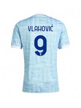 Juventus Dusan Vlahovic #9 Replika Borta Kläder 2025-26 Kortärmad